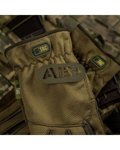 M-Tac нашивка группа крови AB+ сквозная Laser Cut Ranger Green (58231023)