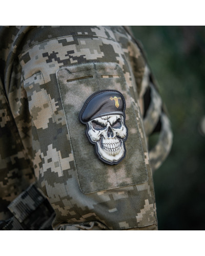 M-Tac нашивка Череп у береті (Танкові війська) (52338107)