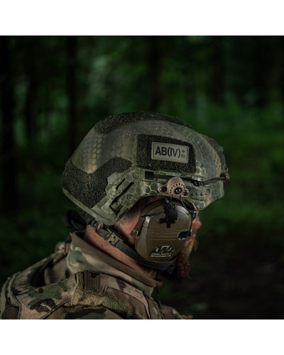 M-Tac нашивка група крові AB(IV) Rh(+) PVC 25х60 Olive (51266001)