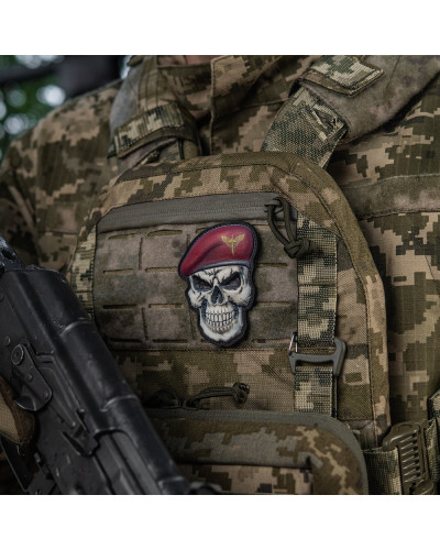 M-Tac нашивка Череп у береті (Десантно-Штурмові війська) (52338105)