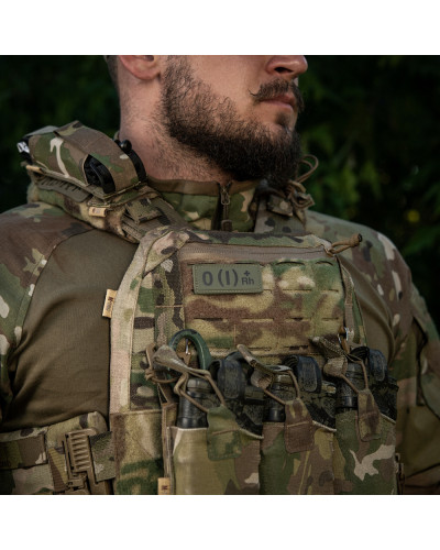 M-Tac нашивка группа крови O(I) Rh(+) PVC 25х60 Olive (51263001)