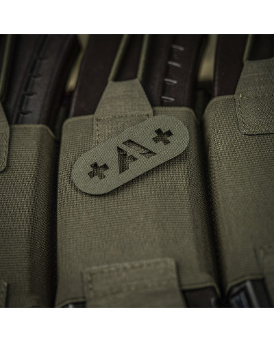 M-Tac нашивка группа крови +A+ сквозная Laser Cut Ranger Green (58228023)