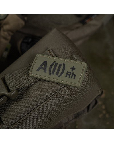 M-Tac нашивка группа крови A(II) Rh(+) PVC 25х60 Olive (51260001)