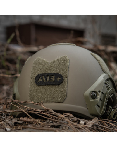 M-Tac нашивка група крові AB+ наскрізна Laser Cut Black (58231002)