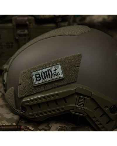 M-Tac нашивка група крові B(III) Rh(+) PVC 25х60 MM14 (51365030)