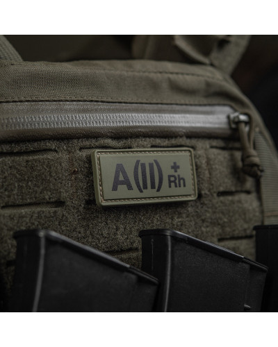 M-Tac нашивка группа крови A(II) Rh(+) PVC 25х60 Olive (51260001)