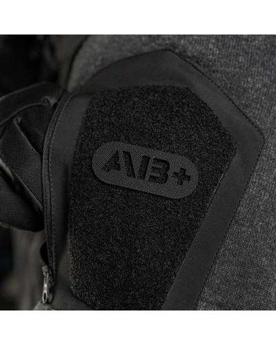 M-Tac нашивка група крові AB+ наскрізна Laser Cut Black (58231002)