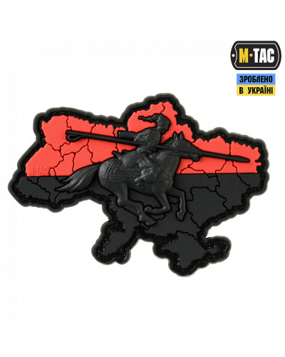 M-Tac нашивка Козацька Україна 3D PVC Red/Black (51349006)