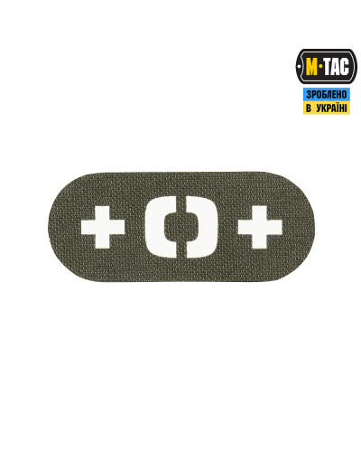 M-Tac нашивка група крові +0+ наскрізна Laser Cut Ranger Green (58239223)