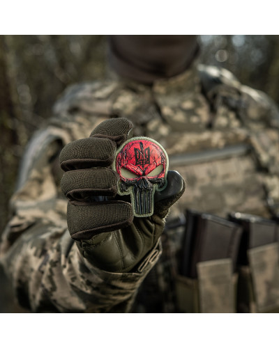 M-Tac нашивка Punisher Червоний GID (51353891)