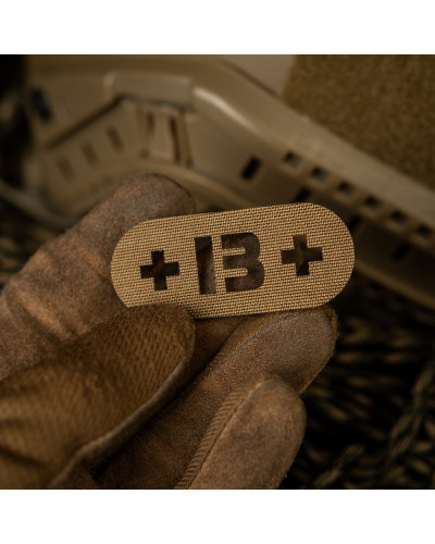 M-Tac нашивка группа крови +B+ сквозная Laser Cut Coyote (58235005)