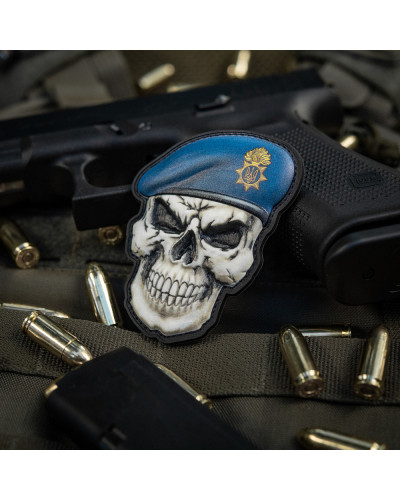 M-Tac нашивка Череп у береті (Національна Гвардія України) Синій (52338115)