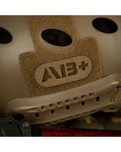 M-Tac нашивка група крові AB+ наскрізна Laser Cut Coyote (58231005)