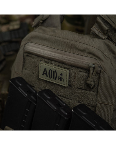 M-Tac нашивка группа крови A(II) Rh(+) PVC 25х60 Olive (51260001)