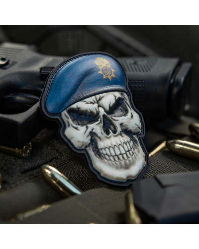 M-Tac нашивка Череп у береті (Національна Гвардія України) Синій (52338115)