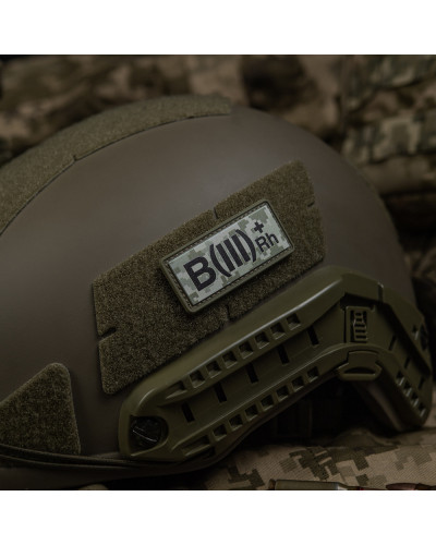 M-Tac нашивка група крові B(III) Rh(+) PVC 25х60 MM14 (51365030)