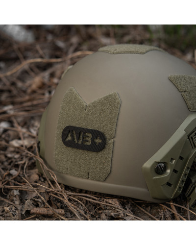 M-Tac нашивка група крові AB+ наскрізна Laser Cut Black (58231002)