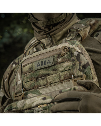 M-Tac нашивка группа крови A(II) Rh(-) PVC 25х60 Olive (51261001)
