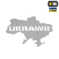 M-Tac нашивка Ukraine (контур) скрізна Laser Cut світловідбиваюча