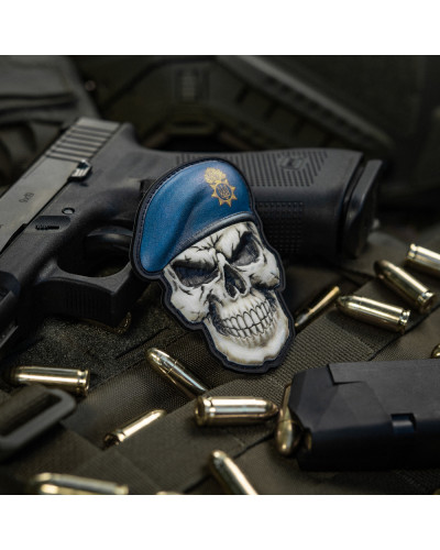 M-Tac нашивка Череп у береті (Національна Гвардія України) Синій (52338115)