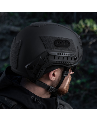 M-Tac нашивка група крові AB- наскрізна Laser Cut Black (58232002)