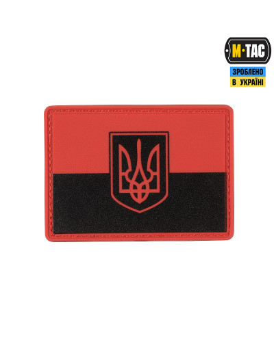 M-Tac нашивка флаг красно-черный PVC (51348004)