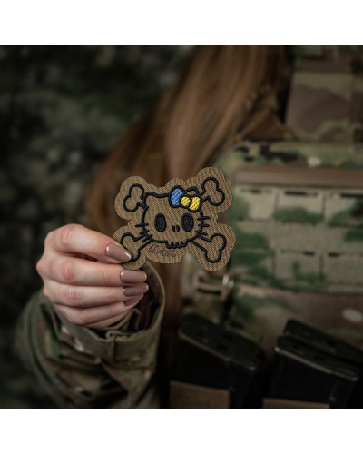 M-Tac нашивка KITTY контур (вишивка) Coyote (51386205)