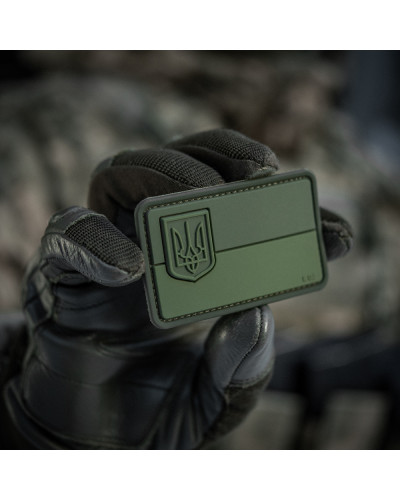 M-Tac нашивка флаг Украины с гербом PVC олива (51214101)