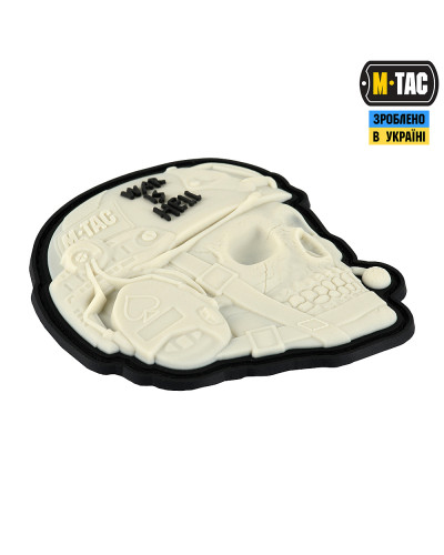 M-Tac нашивка War is Hell 3D PVC White (51328036)