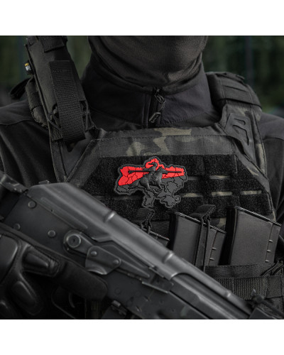 M-Tac нашивка Козацька Україна 3D PVC Red/Black (51349006)