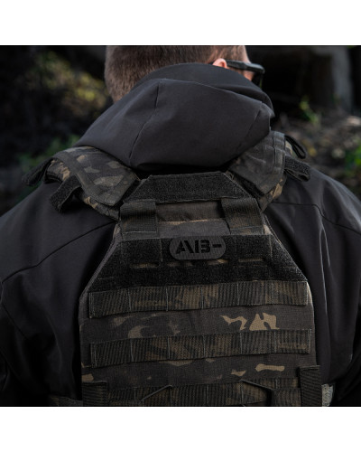 M-Tac нашивка група крові AB- наскрізна Laser Cut Black (58232002)