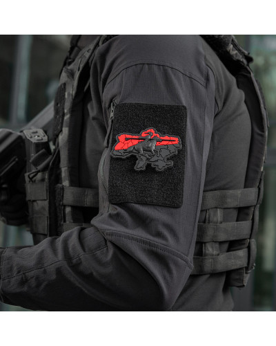 M-Tac нашивка Козацька Україна 3D PVC Red/Black (51349006)