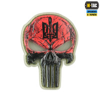 M-Tac нашивка Punisher Красный GID