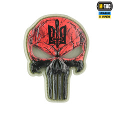 M-Tac нашивка Punisher Красный GID