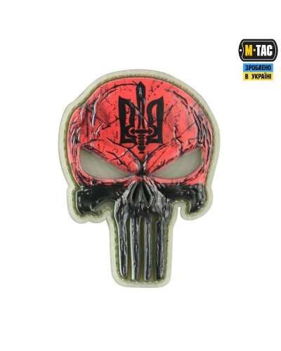 M-Tac нашивка Punisher Червоний GID (51353891)