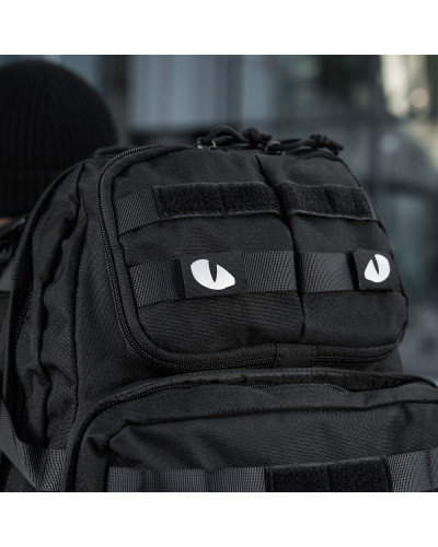 M-Tac нашивка Tiger Eyes Laser Cut (пара) Reflective Black (51140299)