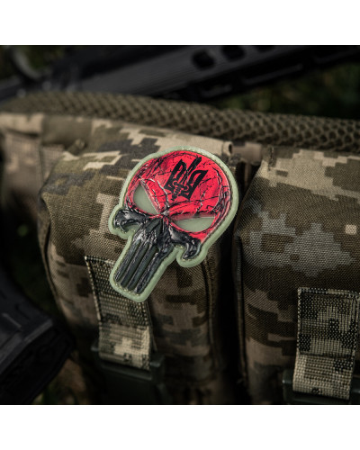 M-Tac нашивка Punisher Червоний GID (51353891)