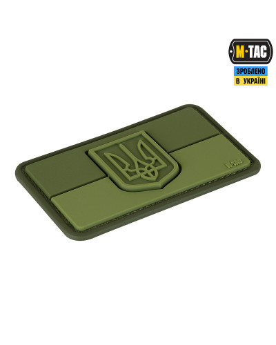 M-Tac нашивка флаг Украины с гербом по центру PVC Olive (51214201)
