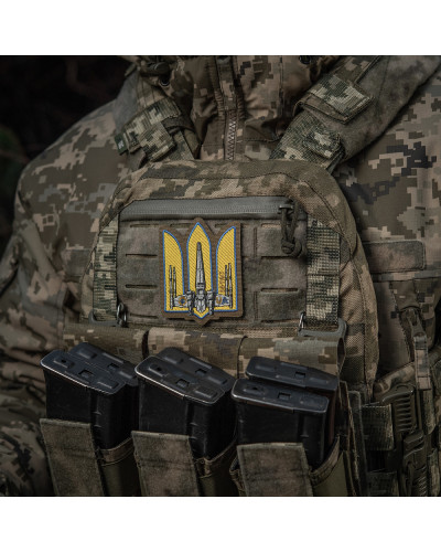 M-Tac нашивка Тризуб UA-Wing (вишивка) Coyote (51373005)