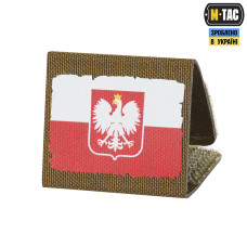 M-Tac MOLLE Patch Прапор Polska White/Red/Coyote