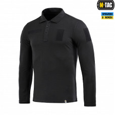 M-Tac поло тактическое длинный рукав 65/35 Black