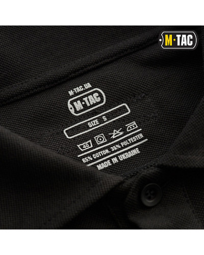M-Tac поло тактическое длинный рукав 65/35 Black (80021002)