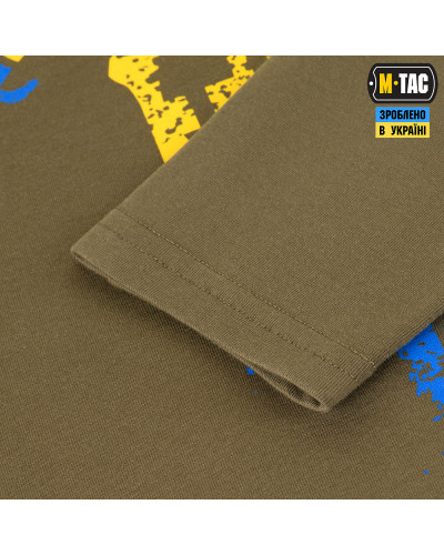M-Tac футболка Месник длинный рукав Olive/Yellow/Blue (80038001)