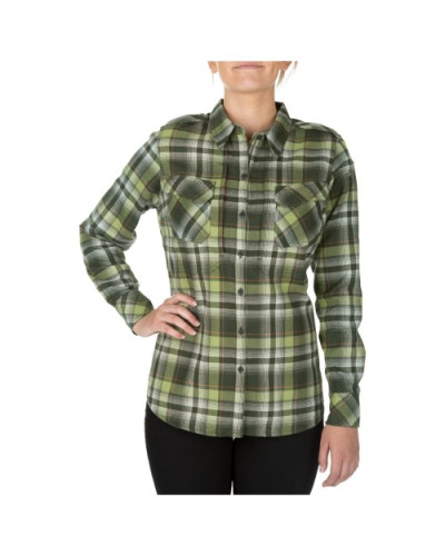 Рубашка женская тактическая фланелевая 5.11 Heartbreaker Flannel Shirt, Swamp (62382-197)