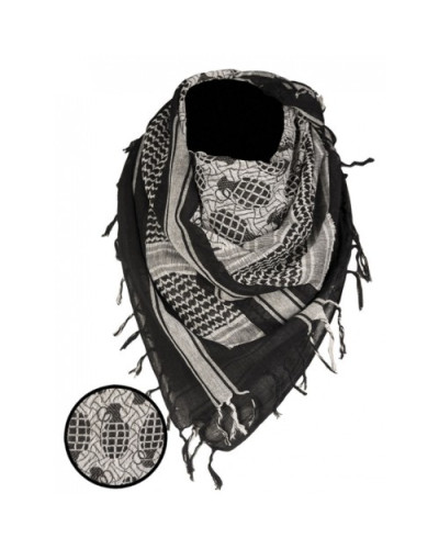 Повязка универсальная Mil-Tec Шемаг Ананас (Арафатка), White/Black (12609002)