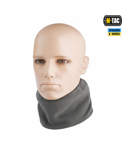 M-Tac шарф-труба Elite короткий із затяжкою фліс (260г/м2) Grey (40528011)