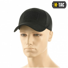 M-Tac бейсболка з липучкою та сіткою Black
