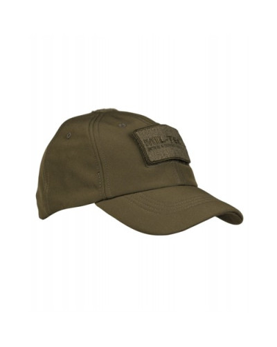 Бейсболка из ткани софтшелл Mil-Tec SOFTSHELL BASEBALL CAP, Olive (12317501)