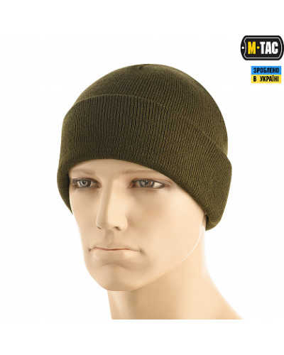 M-Tac шапка тонкая вязка 100% акрил Dark Olive (40546048)