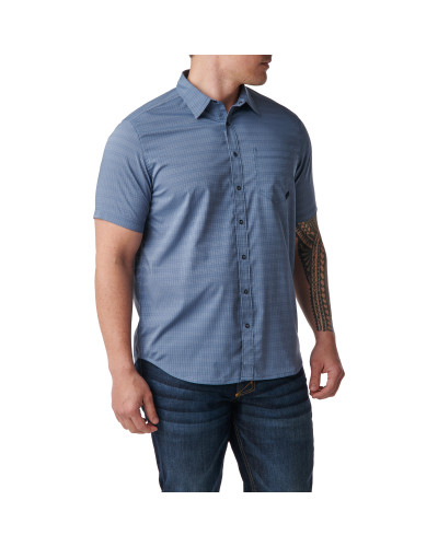 Сорочка тактична 5.11 Tactical Aerial Short Sleeve Shirt, Grey blue (71378-681)